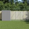 Dog House Light Grey Galvanized Steel Large Durable Dog House