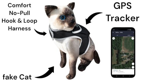 Mini Waterproof Reliable GSM GPS Tracker USB Rechargeable Pet Tracking Size:L