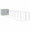Dog House Light Grey Galvanized Steel Large Durable Dog House