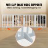 Freestanding Pet Barrier, 24" Height x 80.3" Width, 4-Panel Folding Dog Gate for Various Openings