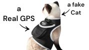 Mini Waterproof Dust Resistant GPS Tracker Pets Collar Location Finder Size:L