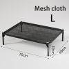 Pet Bed, No Assembly Required, Foldable, Portable, Waterproof & Moisture-Proof, Breathable & Antibacterial, All-Season Sleeping Mat for Cats and Dogs