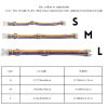 Adjustable High - quality Reflective print leash set  Durable Waterproof No - tangle Night walks Morning jogs Camping adventures Beach outings